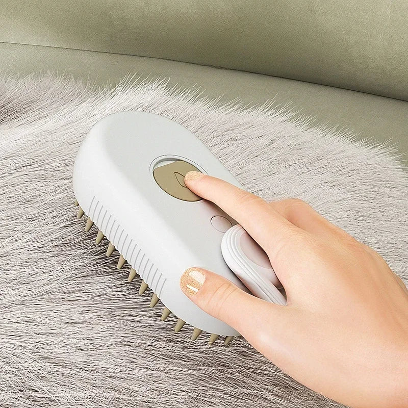 Pet Steam Brush Cat Dog Cleaning Steamy Spray Massage Beauty Comb 3 in 1 Hair Removal Grooming Supplies Pets Accessories