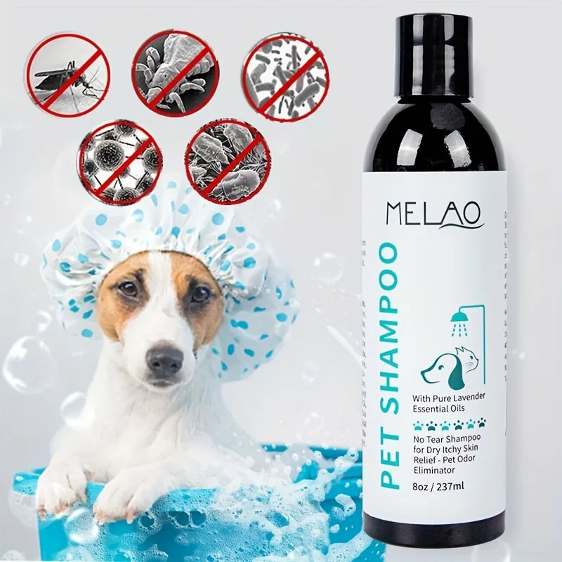 Melao Natural Pet Shampoo for Dry Skin Itch Relief Purradise Cove