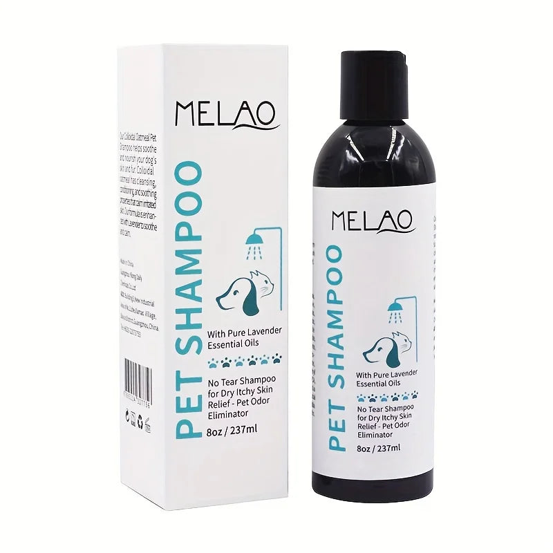 Melao Natural Pet Accessories Shampoo Puppy & Kitten Dog Shampoo Dry Skin & Itch Relief Pet Shampoo for Dogs